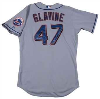2006 Tom Glavine Game Used and Signed New York Mets Road Jersey Worn On 05/28/06 at Florida Marlins (MLB Authenticated & Mets-Steiner LOA)